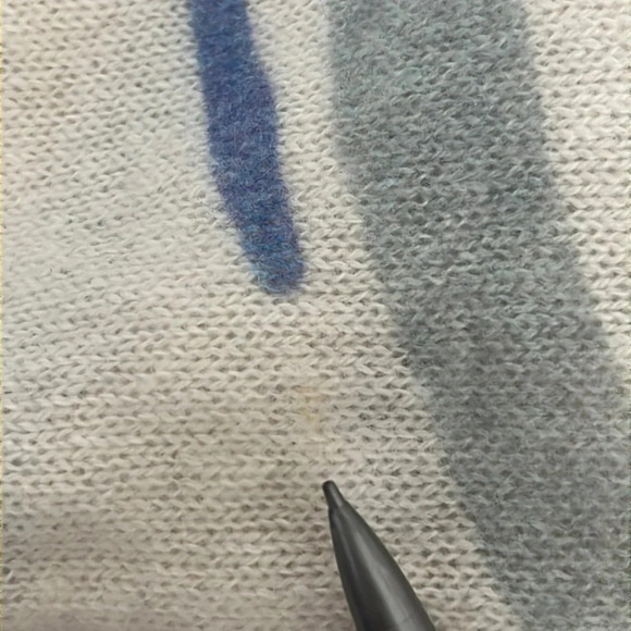 360 Cashmere Mara Tiger Stripe Skull Cashmere Sweater - Size Medium - Picture 7 of 10